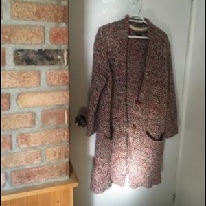 Roots knit long cardigan